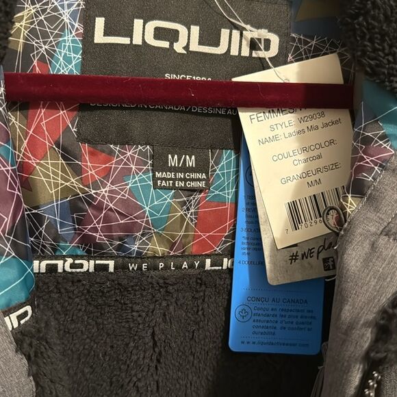 Grey and Black Liquid Ski Jacket Size Medium - Picture 7 of 11